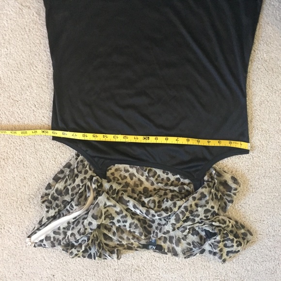 AGB Sleeveless Leopard Print Top, Sz XL - Picture 13 of 13